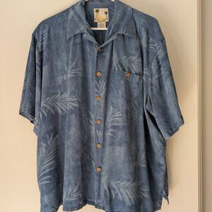 Banana Cabana 100% Silk Men's XXL button up shirt.